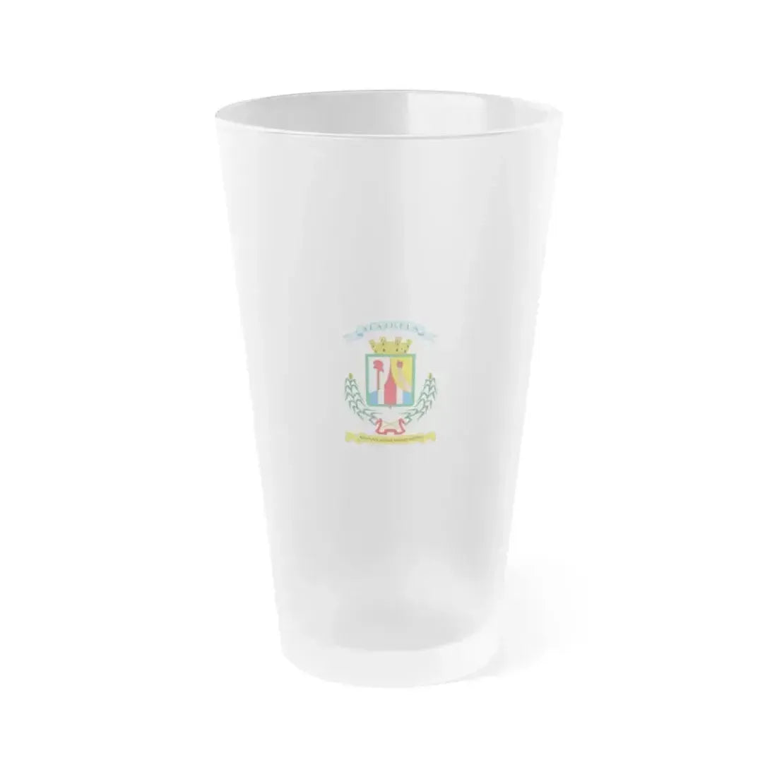 Flag of Alajuela Province Costa Rica - Frosted Pint Glass 16oz 16oz Frosted - Go Mug Yourself