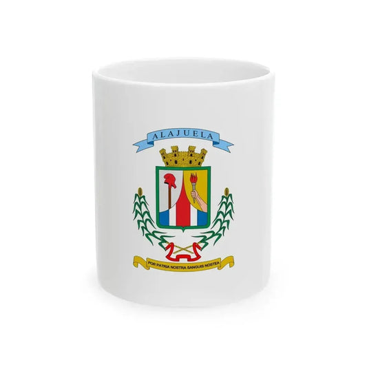 Flag of Alajuela Province Costa Rica - White Coffee Mug 11oz - Go Mug Yourself