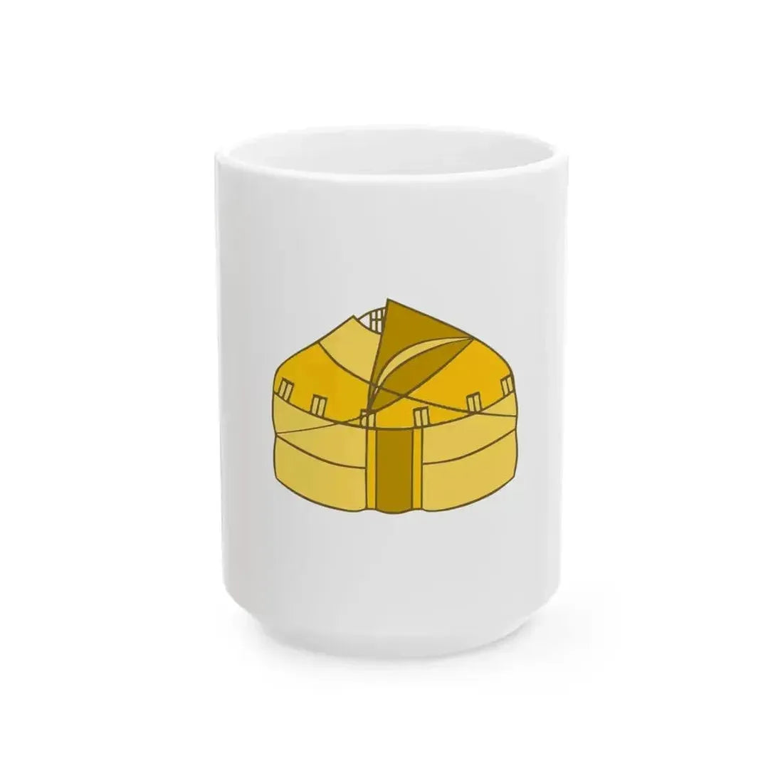 Flag of Alash Autonomy (Kazakhstan) White Coffee Mug 15oz - Go Mug Yourself