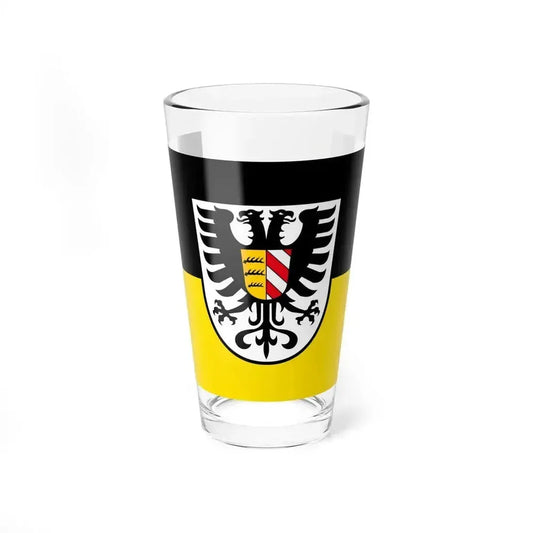 Flag of Alb Donau Kreis Germany - Pint Glass 16oz 16oz - Go Mug Yourself