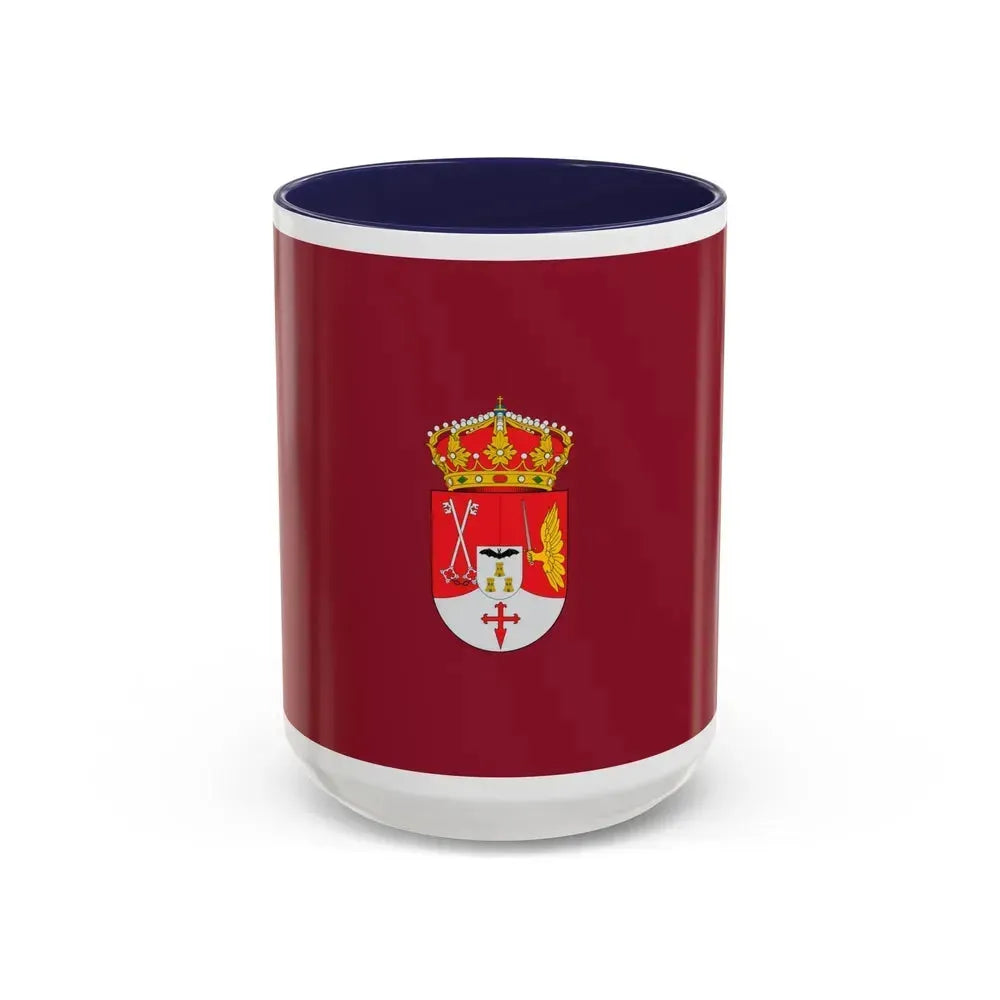 Flag of Albacete Spain - Accent Coffee Mug 15oz Navy - Go Mug Yourself