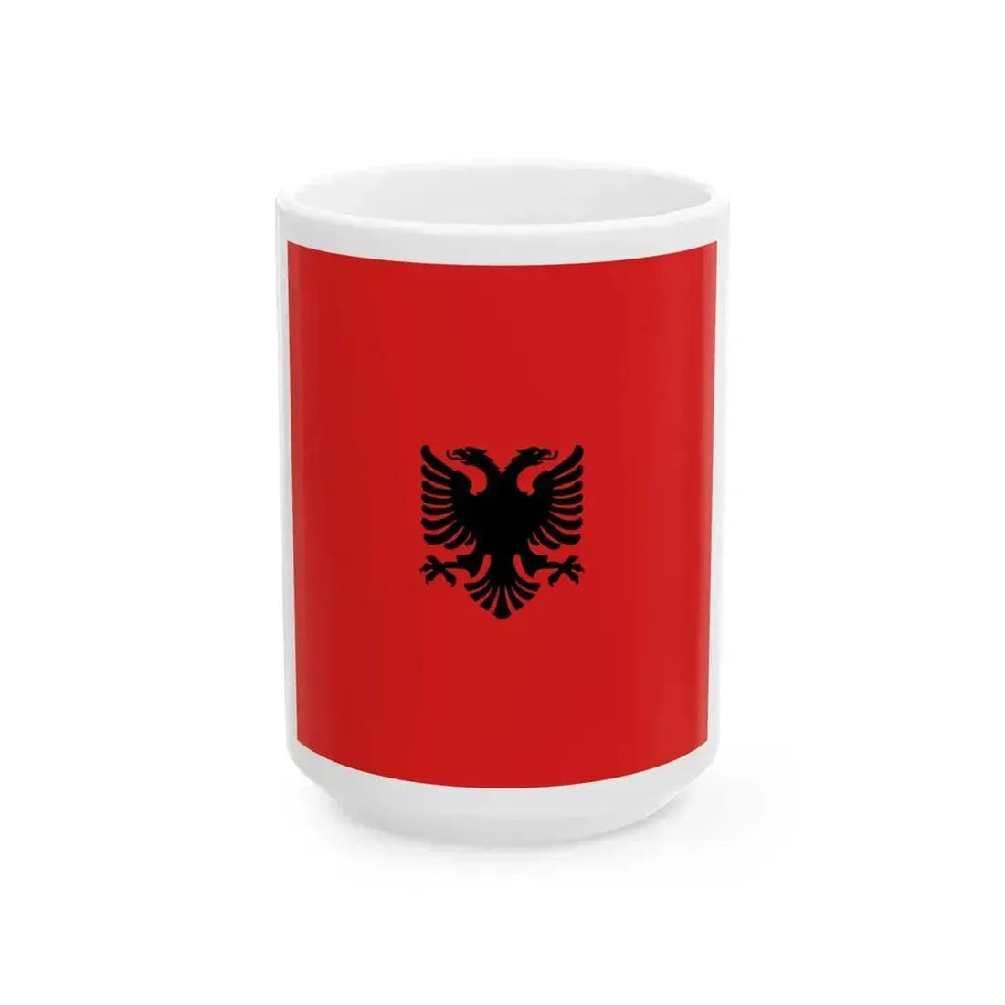 Flag of Albania 1912-1937 (Albania) White Coffee Mug 15oz - Go Mug Yourself
