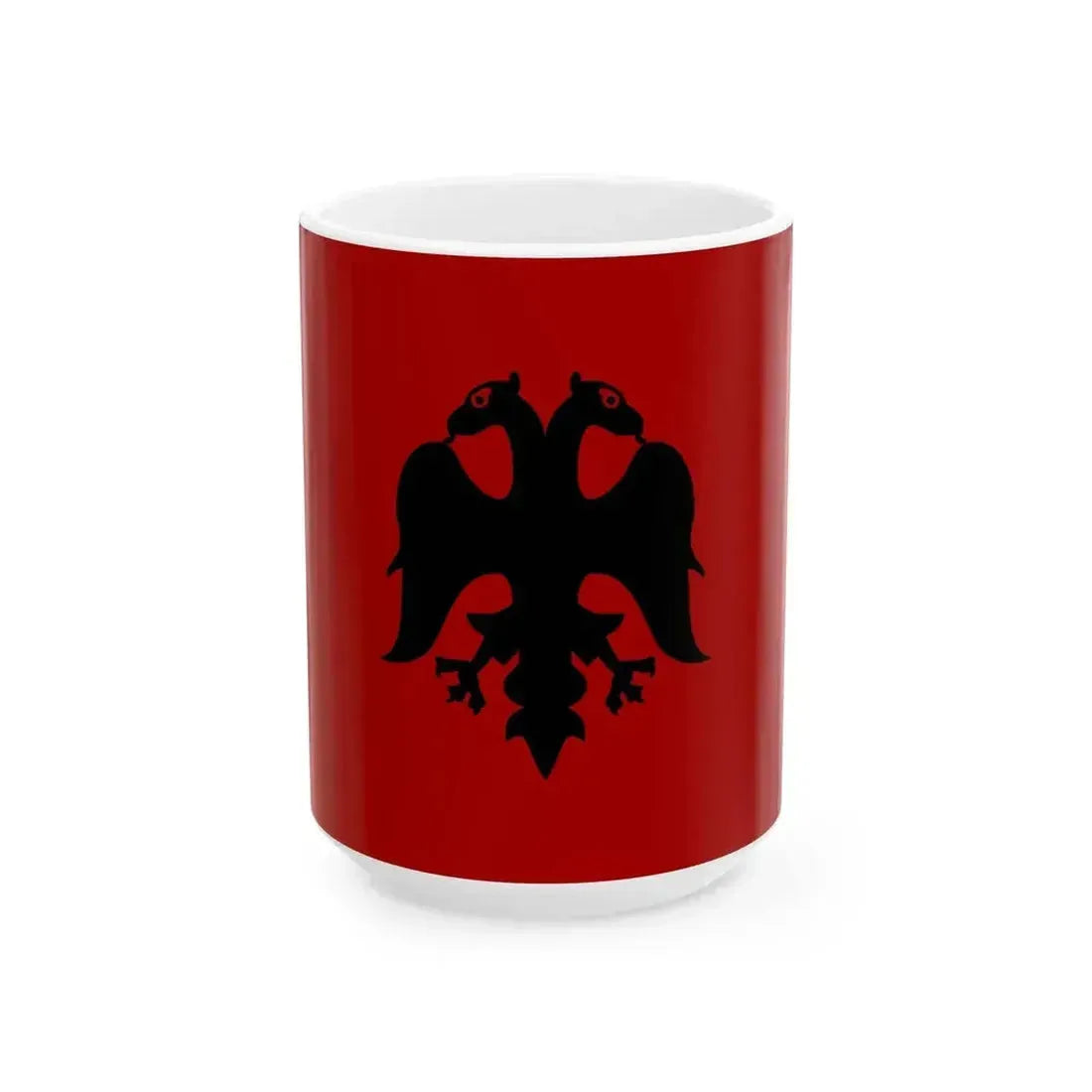 Flag of Albania 1926-1928 (Albania) White Coffee Mug 15oz - Go Mug Yourself