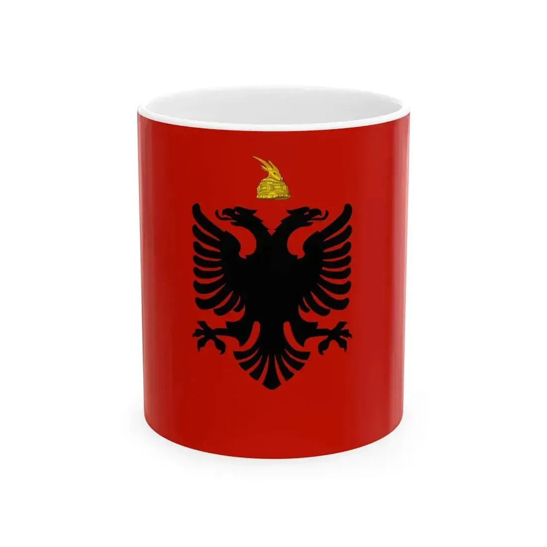 Flag of Albania 1934-1939 (Albania) White Coffee Mug 11oz - Go Mug Yourself