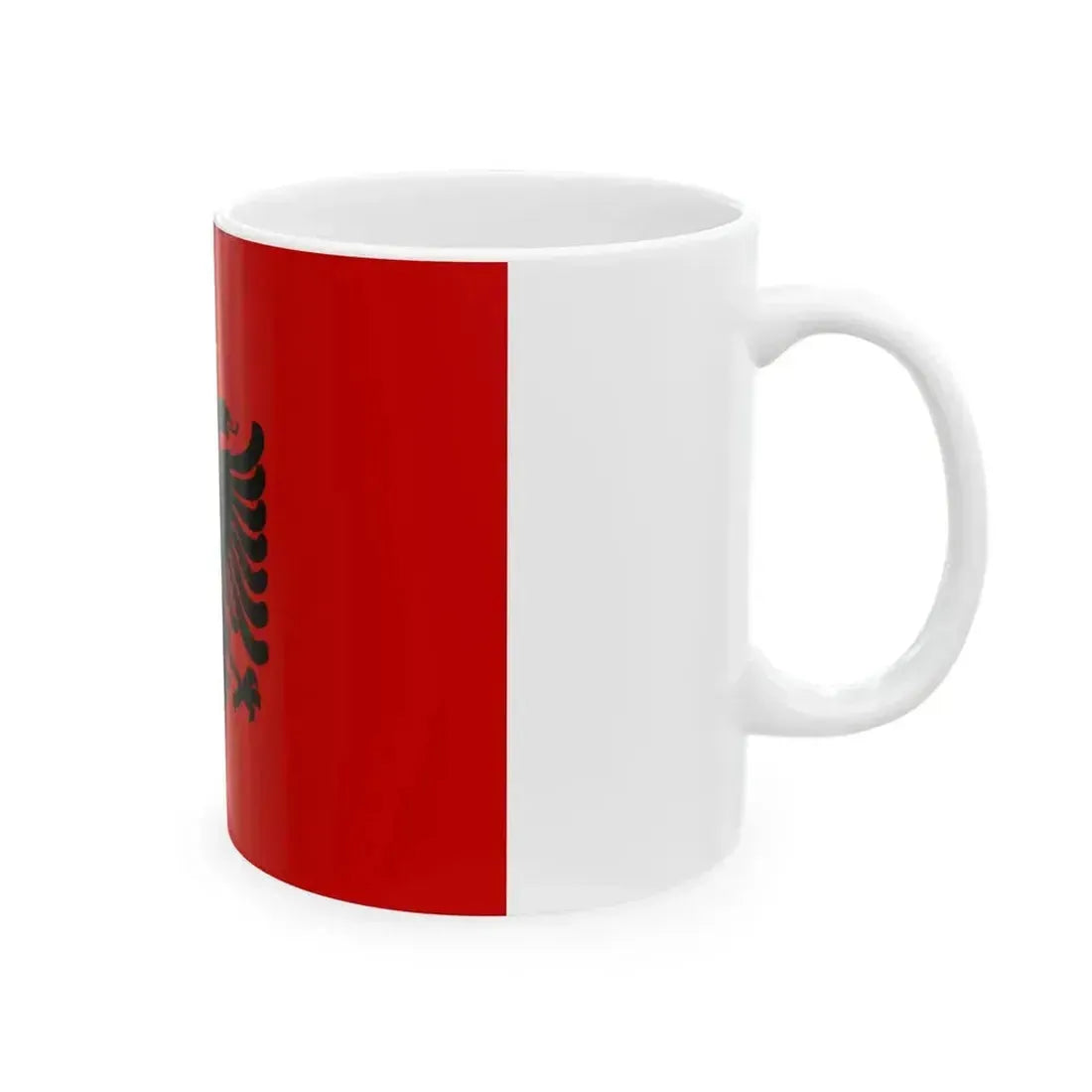 Flag of Albania 1946-1992 by UN (Albania) White Coffee Mug - Go Mug Yourself