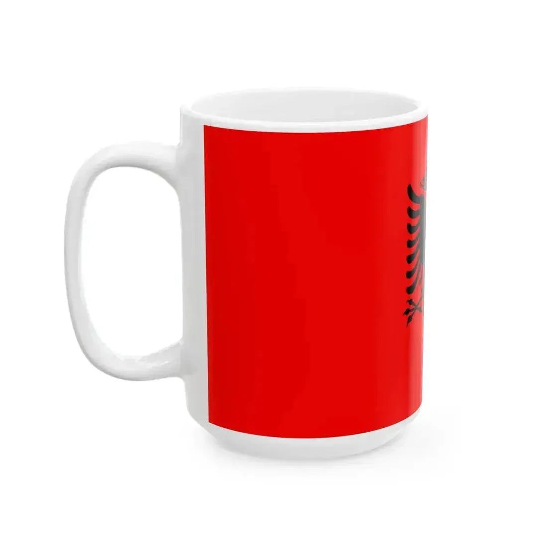 Flag of Albania 2-1 (Albania) White Coffee Mug - Go Mug Yourself
