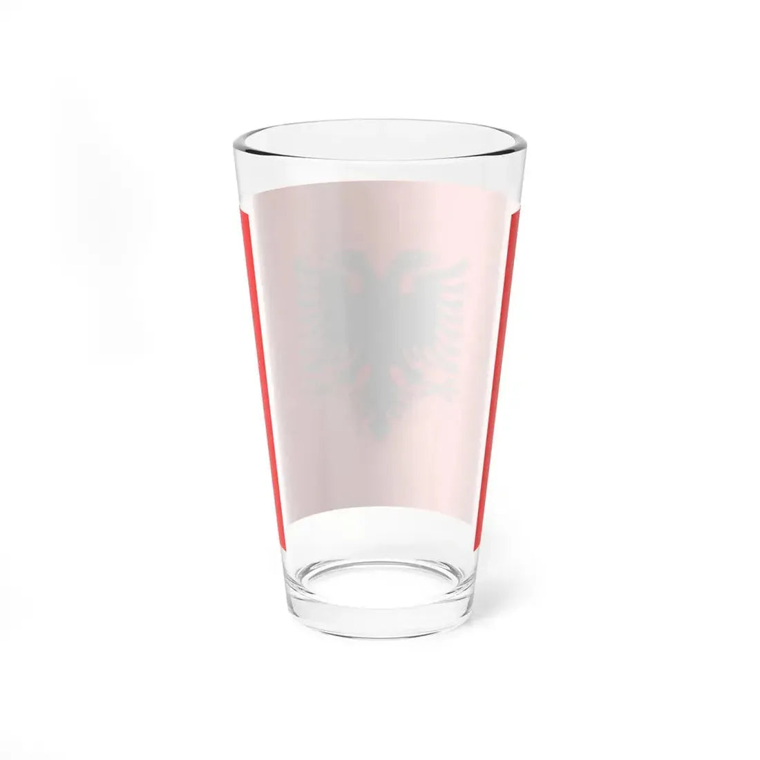 Flag of Albania (Albania) Pint Glass 16oz - Go Mug Yourself