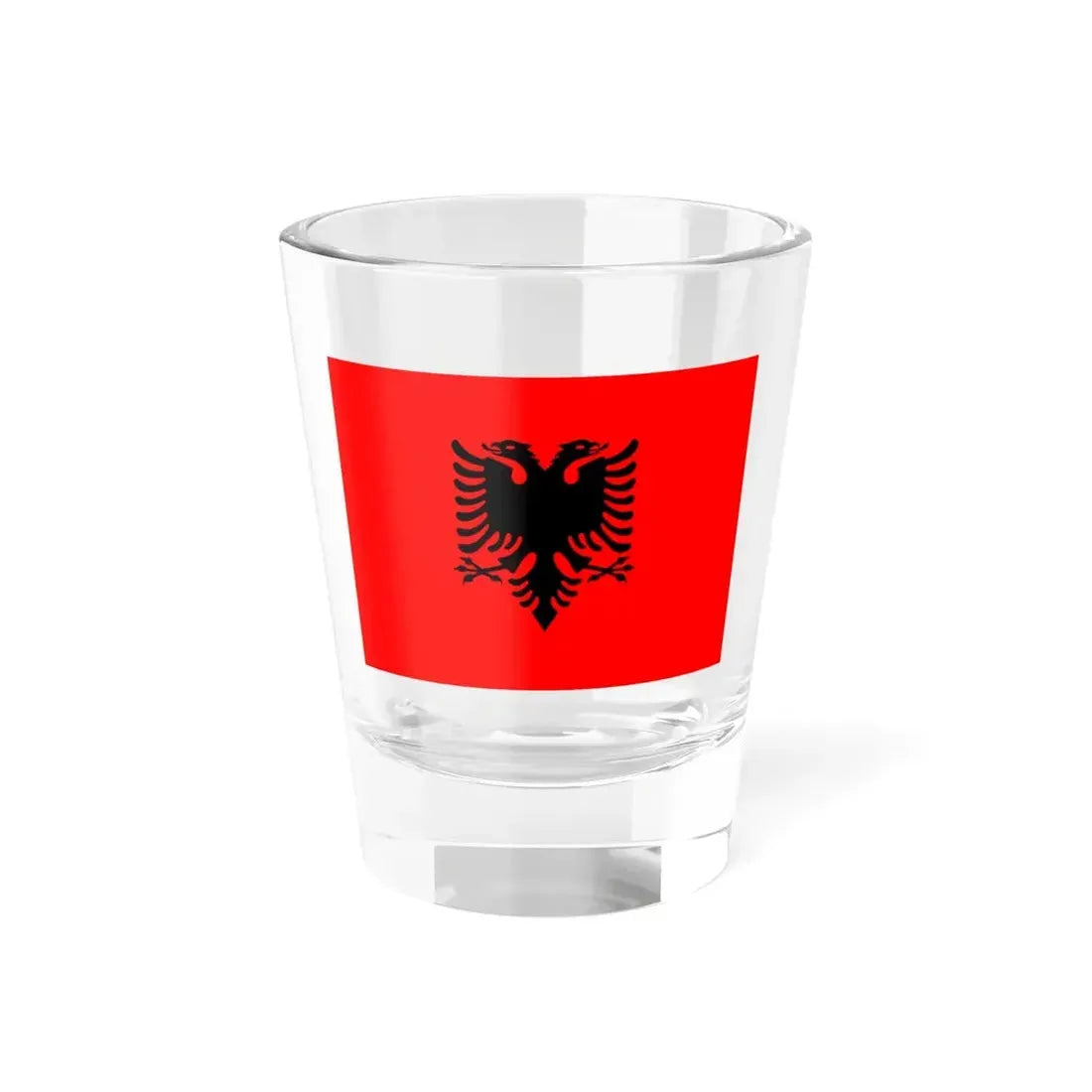 Flag of Albania (Albania) Shot Glass 1.5oz 1.5oz - Go Mug Yourself