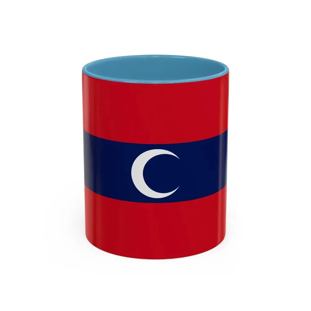 Flag of Albanian Muslims of the first quarter of the 19th century - Accent Coffee Mug 11oz Light Blue - Go Mug Yourself