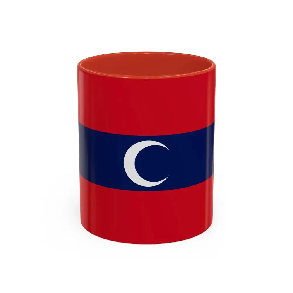 Flag of Albanian Muslims of the first quarter of the 19th century - Accent Coffee Mug 11oz Red - Go Mug Yourself