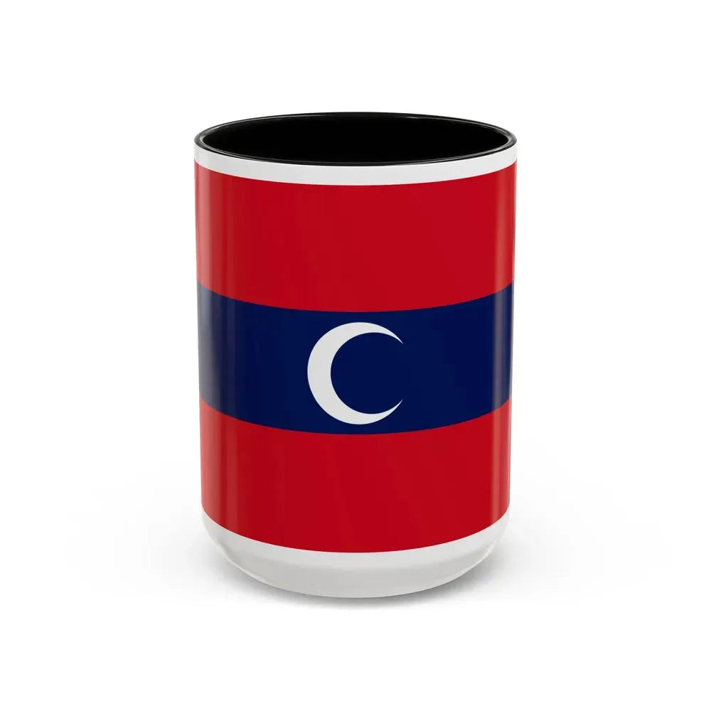 Flag of Albanian Muslims of the first quarter of the 19th century - Accent Coffee Mug 15oz Black - Go Mug Yourself