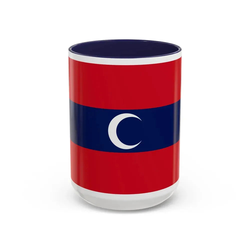 Flag of Albanian Muslims of the first quarter of the 19th century - Accent Coffee Mug 15oz Navy - Go Mug Yourself
