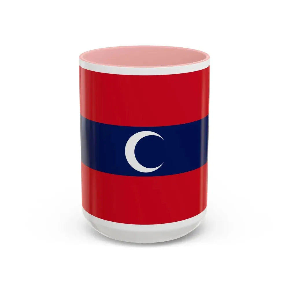 Flag of Albanian Muslims of the first quarter of the 19th century - Accent Coffee Mug 15oz Pink - Go Mug Yourself