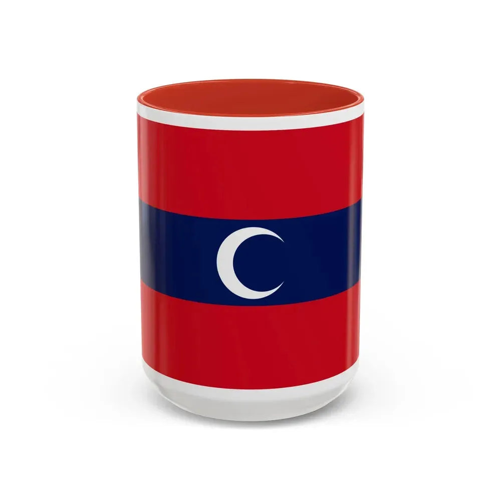 Flag of Albanian Muslims of the first quarter of the 19th century - Accent Coffee Mug 15oz Red - Go Mug Yourself