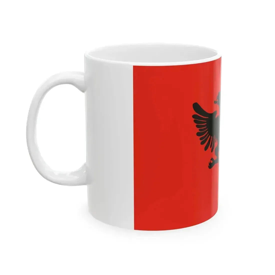 Flag of Albanian Provisional Government 1912-1914 (Albania) White Coffee Mug - Go Mug Yourself