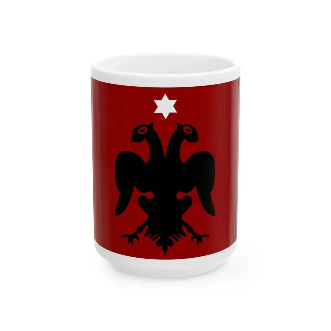 Flag of Albanian Provisional Government Jun-Nov 1912 (Albania) White Coffee Mug 15oz - Go Mug Yourself