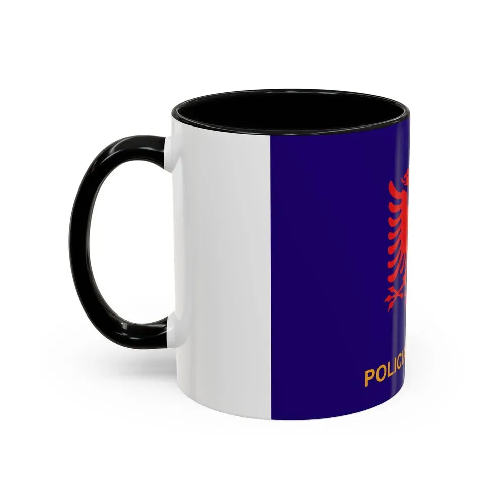 Flag of Albanian State Police - Accent Coffee Mug - Go Mug Yourself
