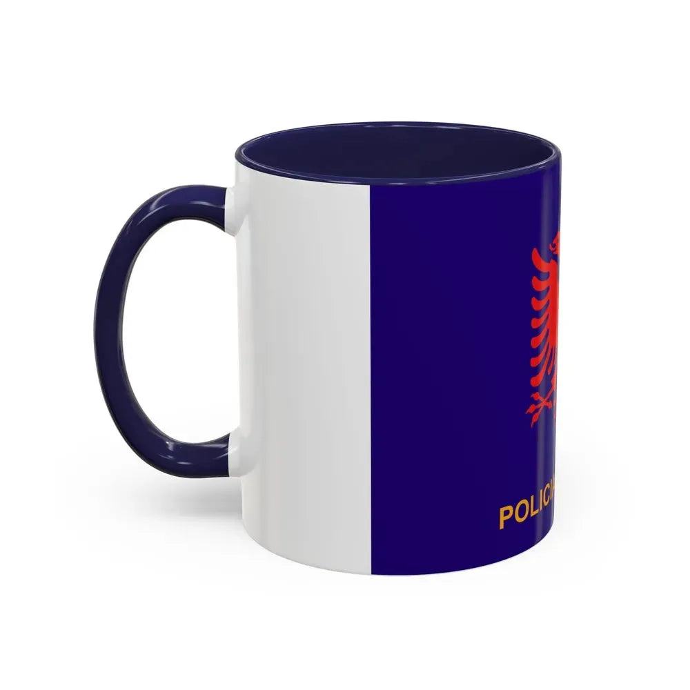 Flag of Albanian State Police - Accent Coffee Mug - Go Mug Yourself