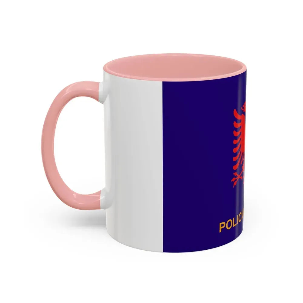 Flag of Albanian State Police - Accent Coffee Mug - Go Mug Yourself