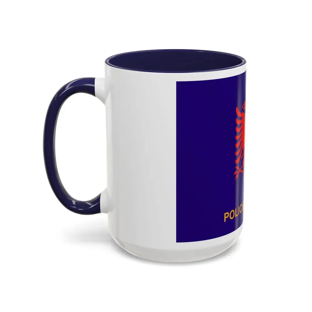 Flag of Albanian State Police - Accent Coffee Mug - Go Mug Yourself