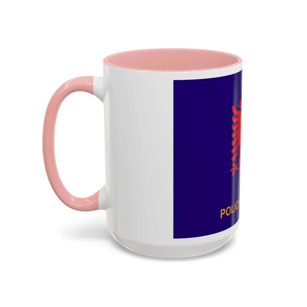 Flag of Albanian State Police - Accent Coffee Mug - Go Mug Yourself