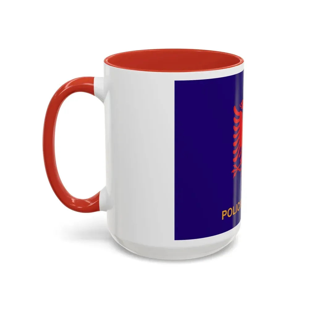Flag of Albanian State Police - Accent Coffee Mug - Go Mug Yourself