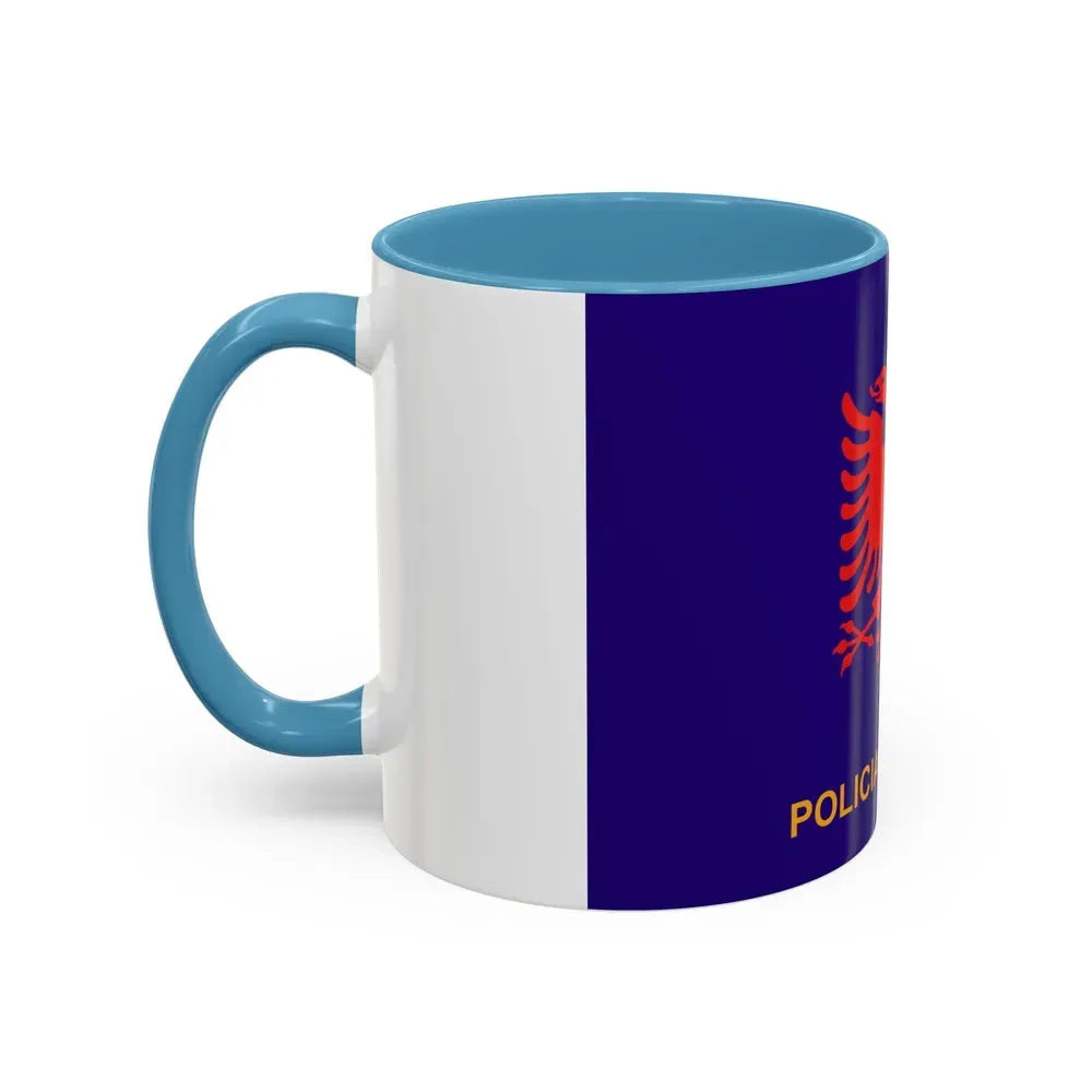 Flag of Albanian State Police - Accent Coffee Mug - Go Mug Yourself