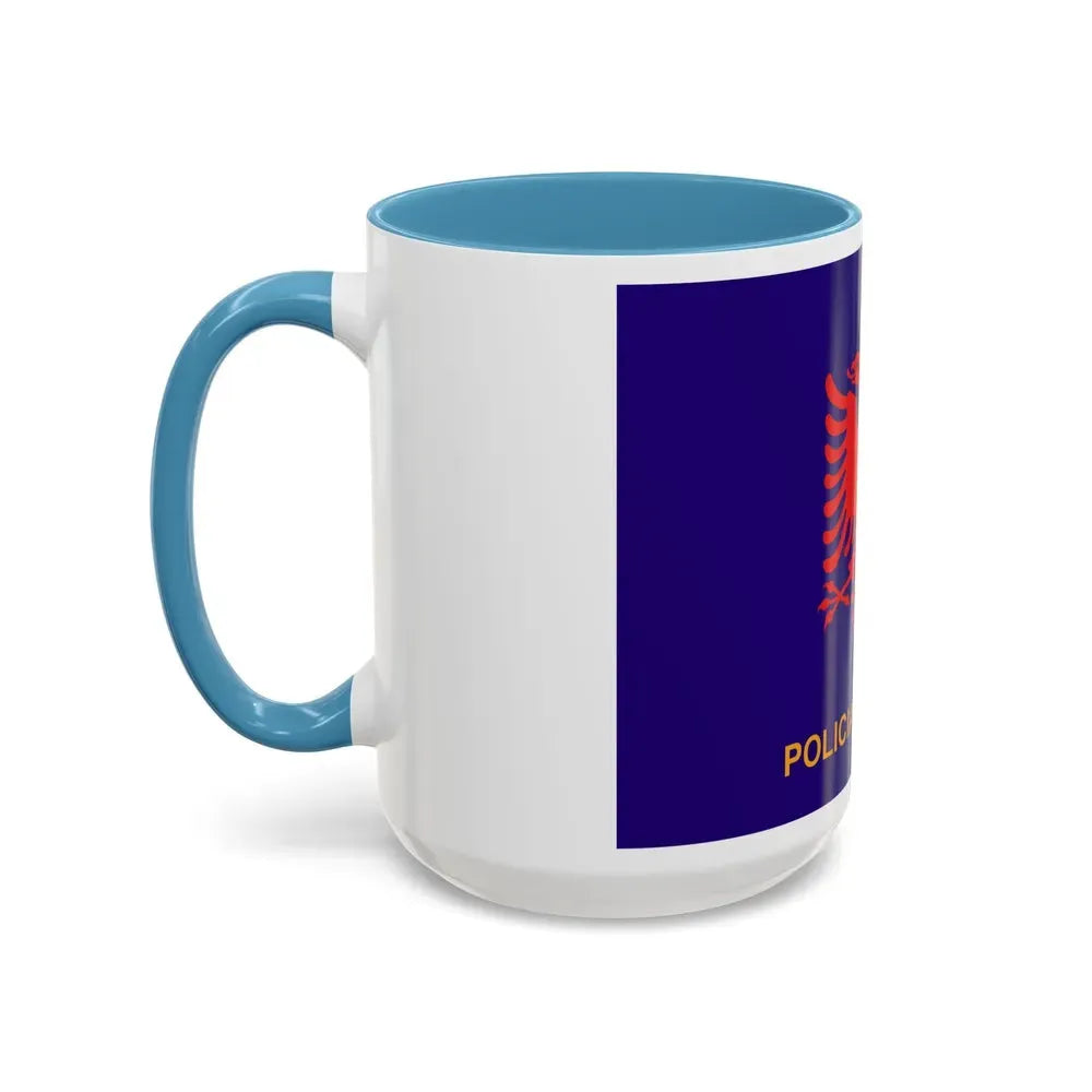 Flag of Albanian State Police - Accent Coffee Mug - Go Mug Yourself