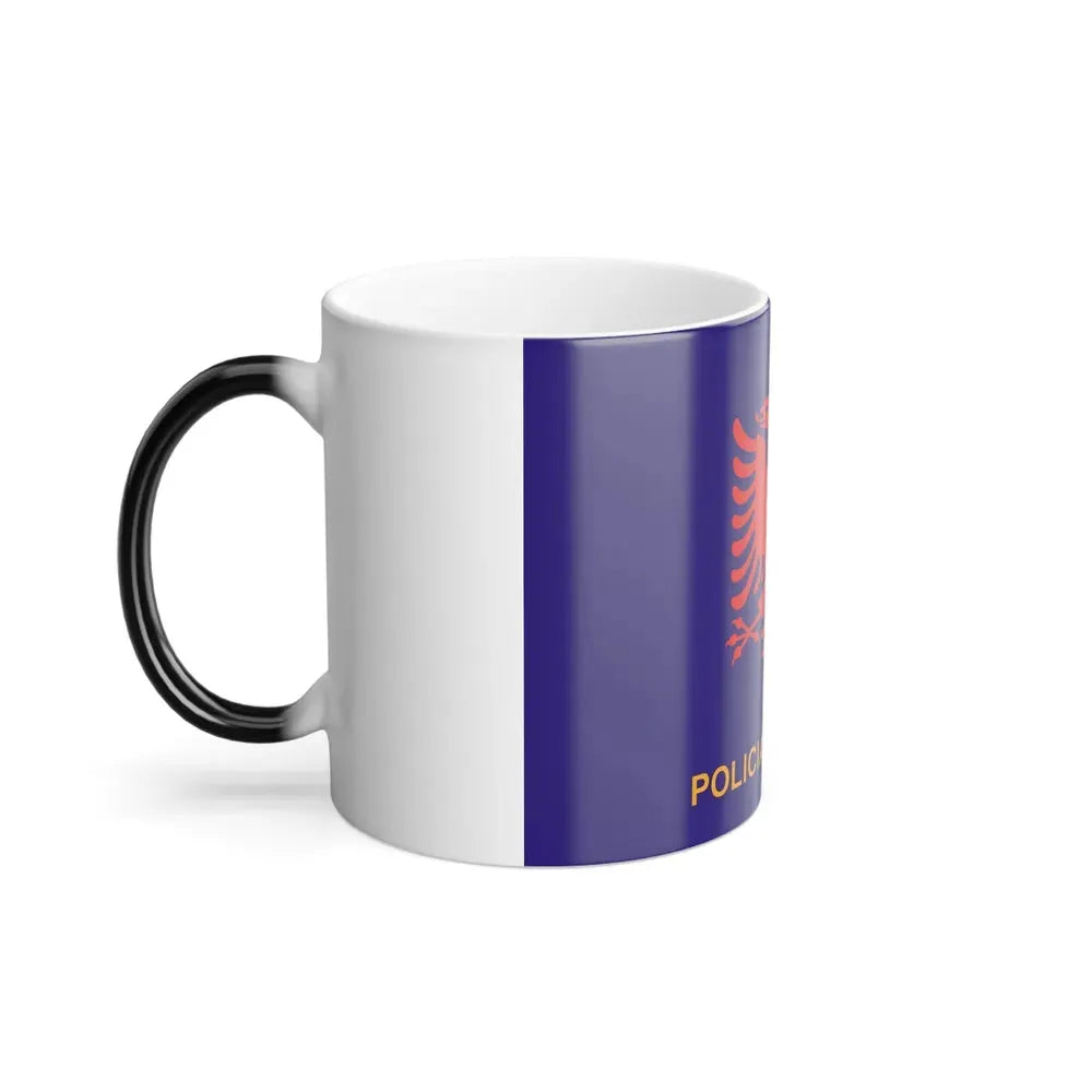 Flag of Albanian State Police - Color Changing Coffee Mug - Go Mug Yourself