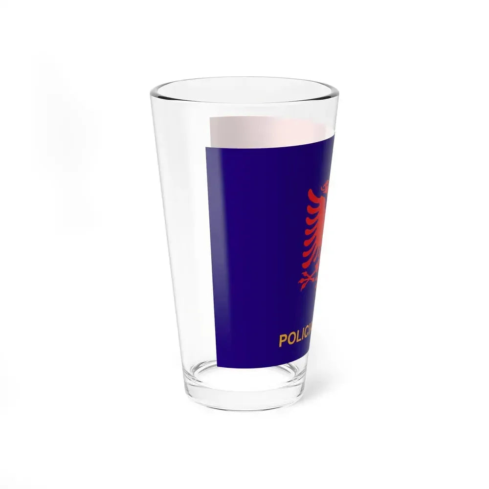Flag of Albanian State Police - Pint Glass 16oz - Go Mug Yourself