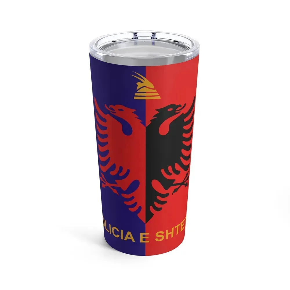 Flag of Albanian State Police - Tumbler 20oz 20oz - Go Mug Yourself