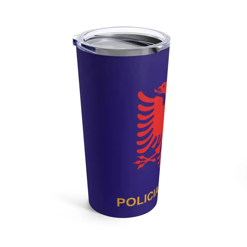 Flag of Albanian State Police - Tumbler 20oz - Go Mug Yourself