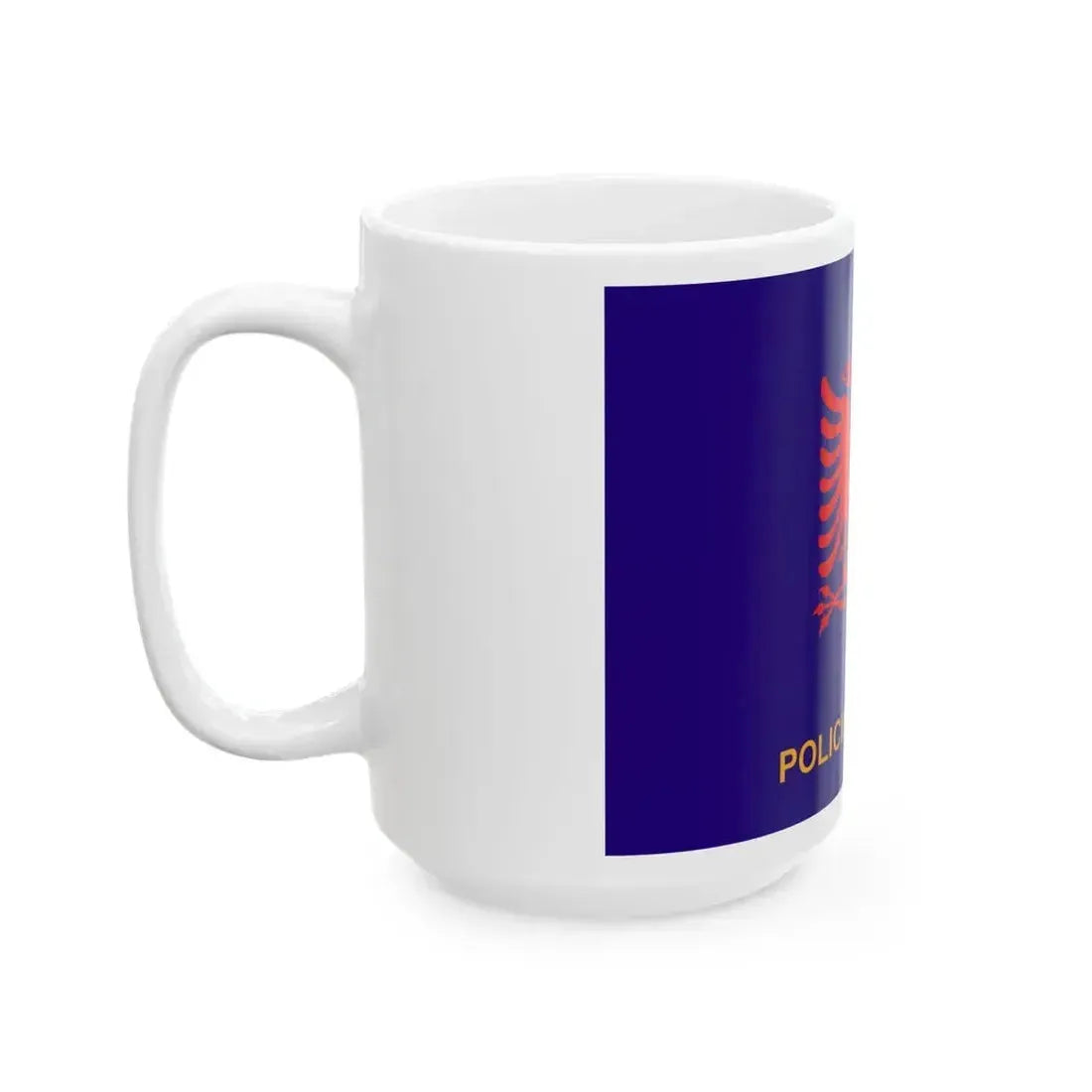 Flag of Albanian State Police - White Coffee Mug - Go Mug Yourself