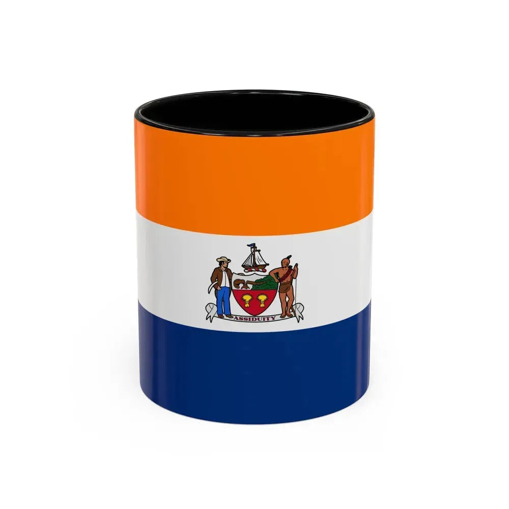 Flag of Albany, New York - Accent Coffee Mug 11oz Black 11oz - Go Mug Yourself