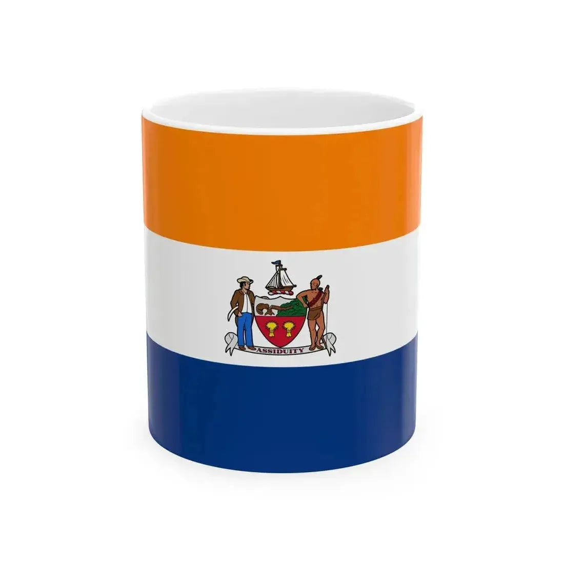 Flag of Albany New York (United States) White Coffee Mug 11oz - Go Mug Yourself