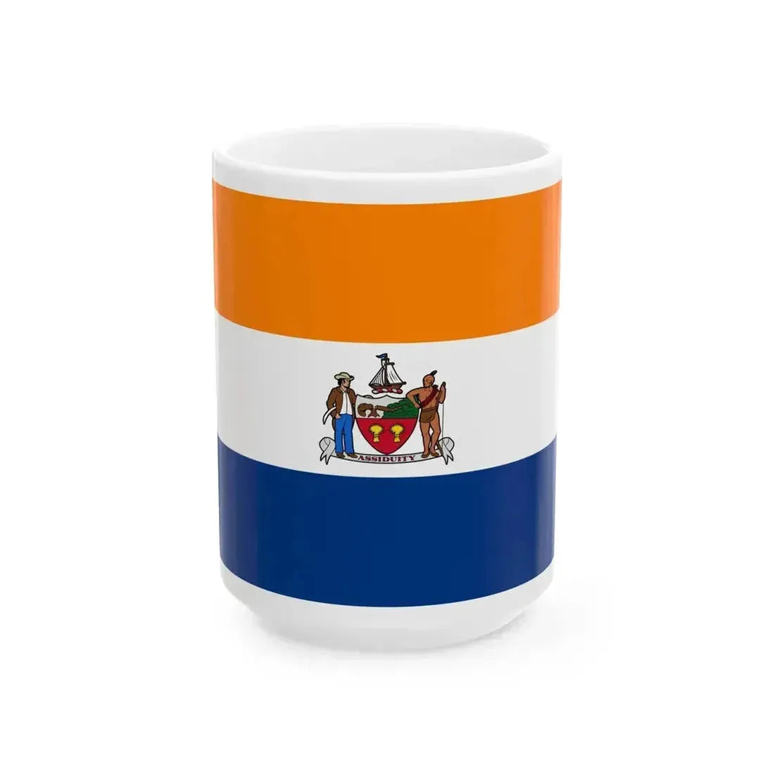 Flag of Albany New York (United States) White Coffee Mug 15oz - Go Mug Yourself