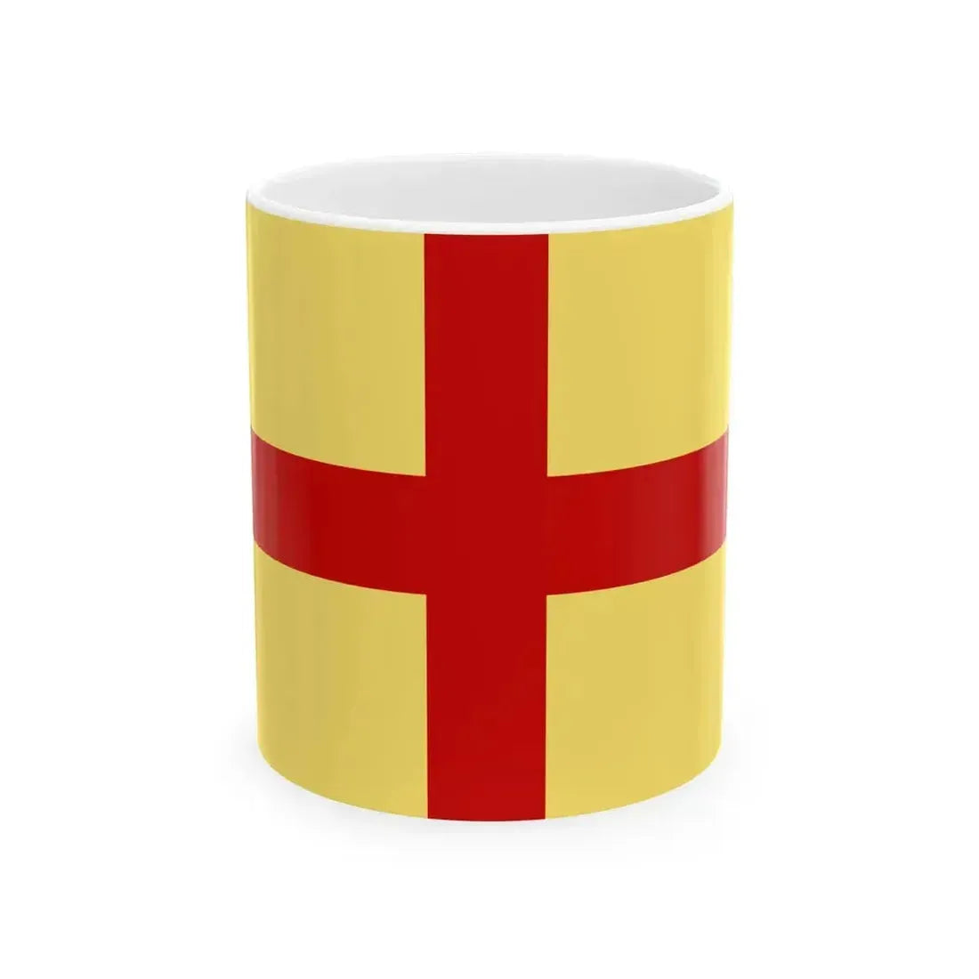 Flag of Albenga (Italy) White Coffee Mug 11oz - Go Mug Yourself