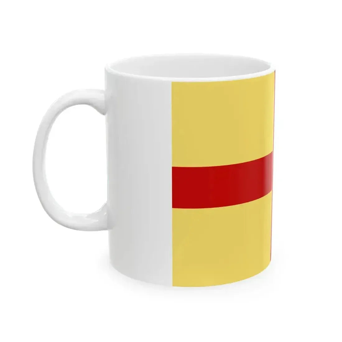 Flag of Albenga (Italy) White Coffee Mug - Go Mug Yourself
