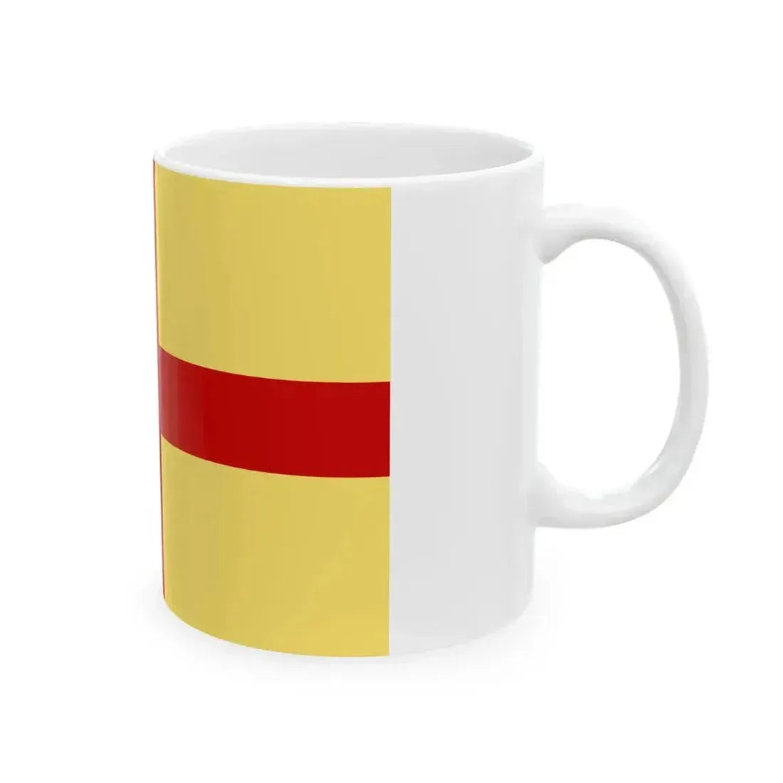 Flag of Albenga (Italy) White Coffee Mug - Go Mug Yourself
