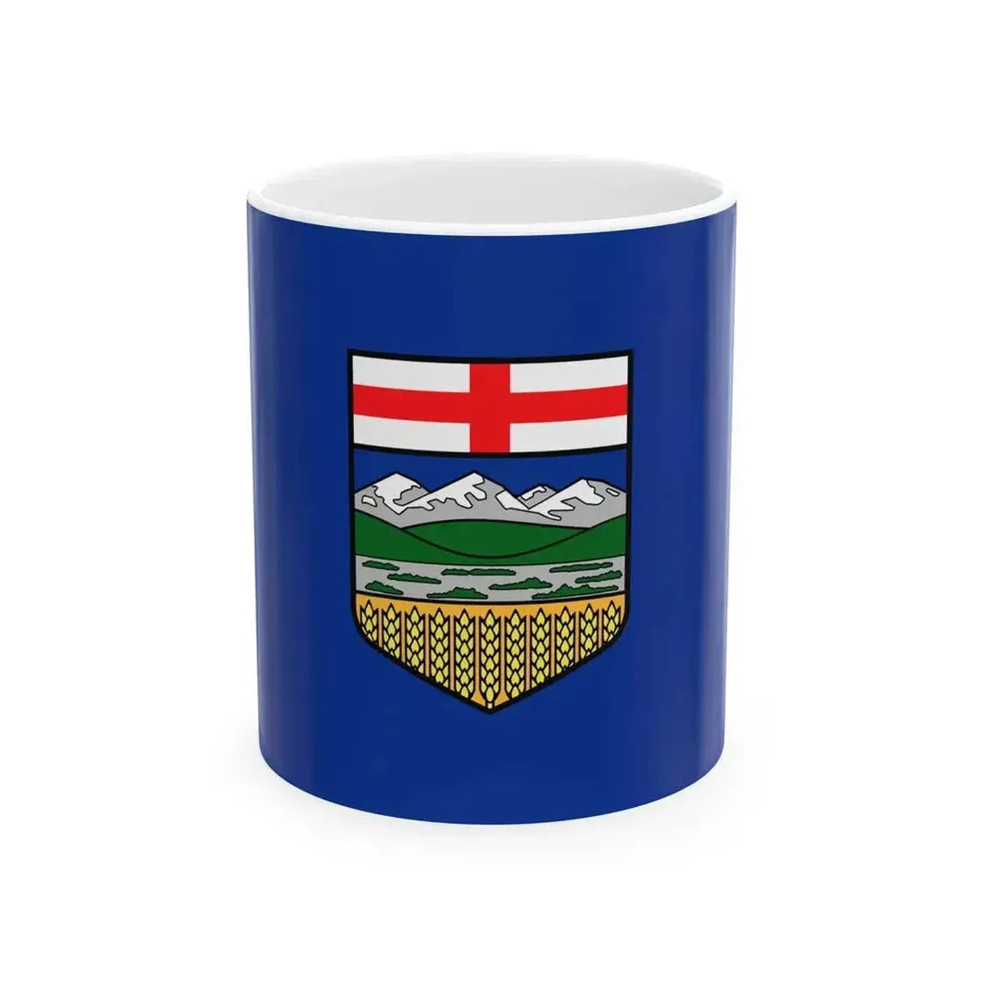 Flag of Alberta 3-2 (Canada) White Coffee Mug 11oz - Go Mug Yourself