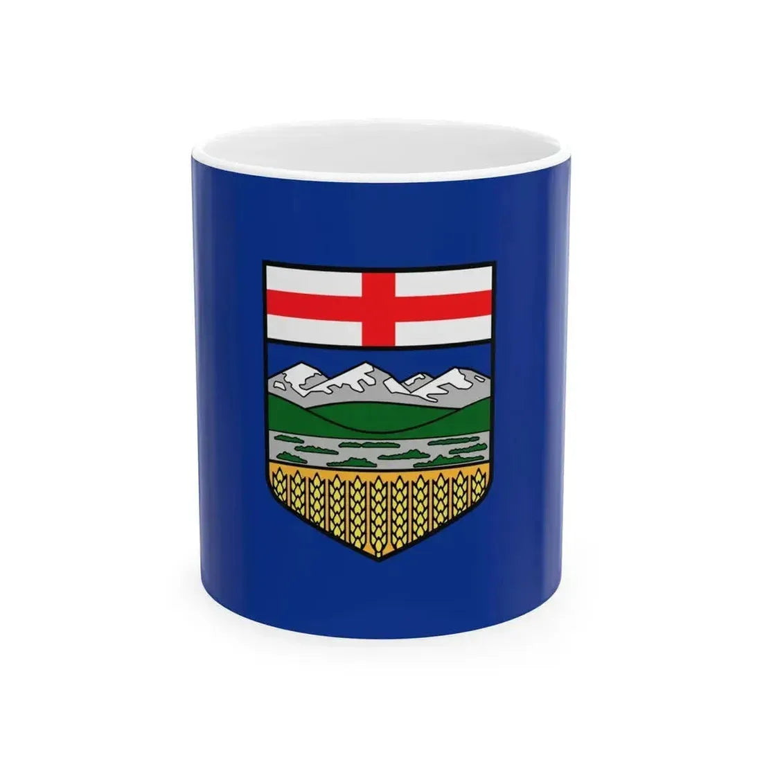 Flag of Alberta (Canada) White Coffee Mug 11oz - Go Mug Yourself
