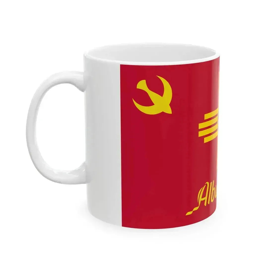 Flag of Albuquerque New Mexico (Mexico) White Coffee Mug - Go Mug Yourself