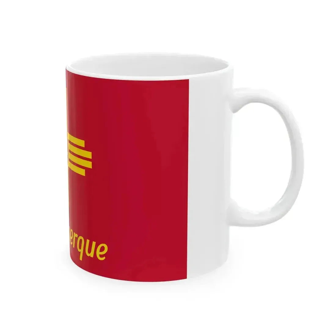 Flag of Albuquerque New Mexico (Mexico) White Coffee Mug - Go Mug Yourself