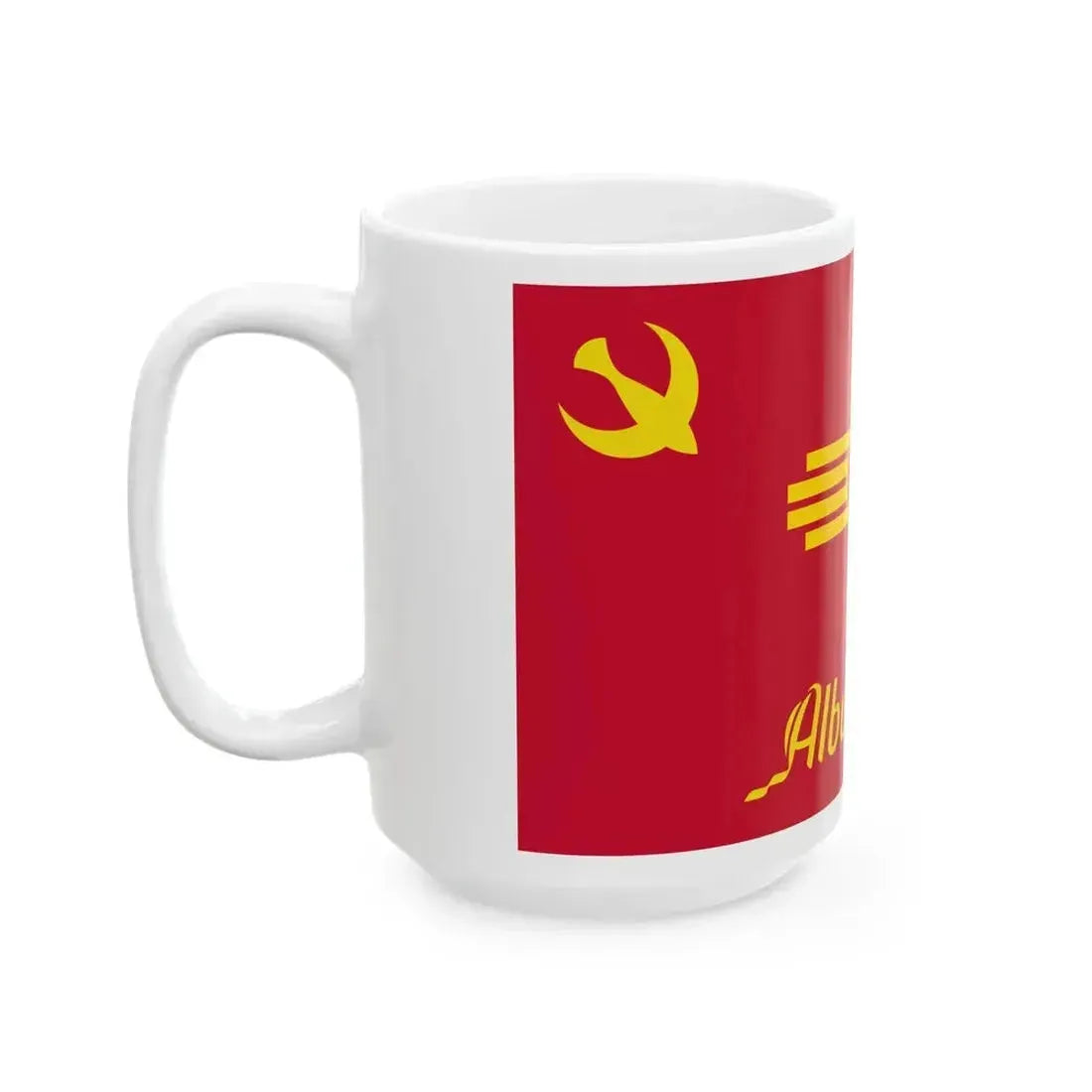 Flag of Albuquerque New Mexico (Mexico) White Coffee Mug - Go Mug Yourself