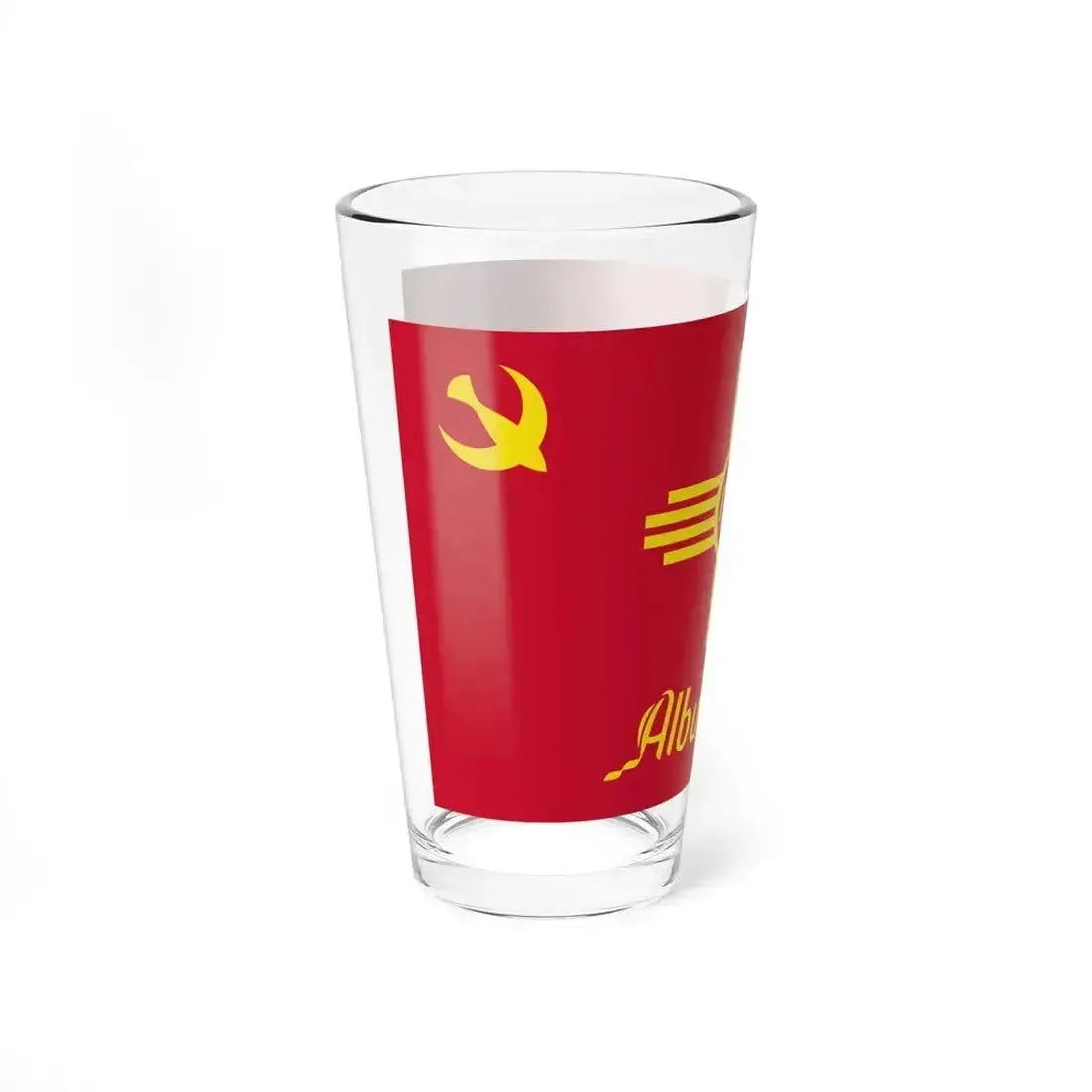 Flag of Albuquerque, New Mexico - Pint Glass 16oz - Go Mug Yourself