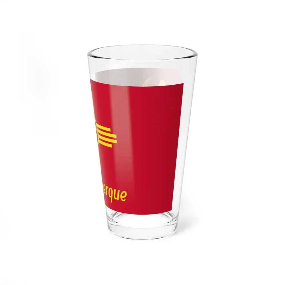 Flag of Albuquerque, New Mexico - Pint Glass 16oz - Go Mug Yourself