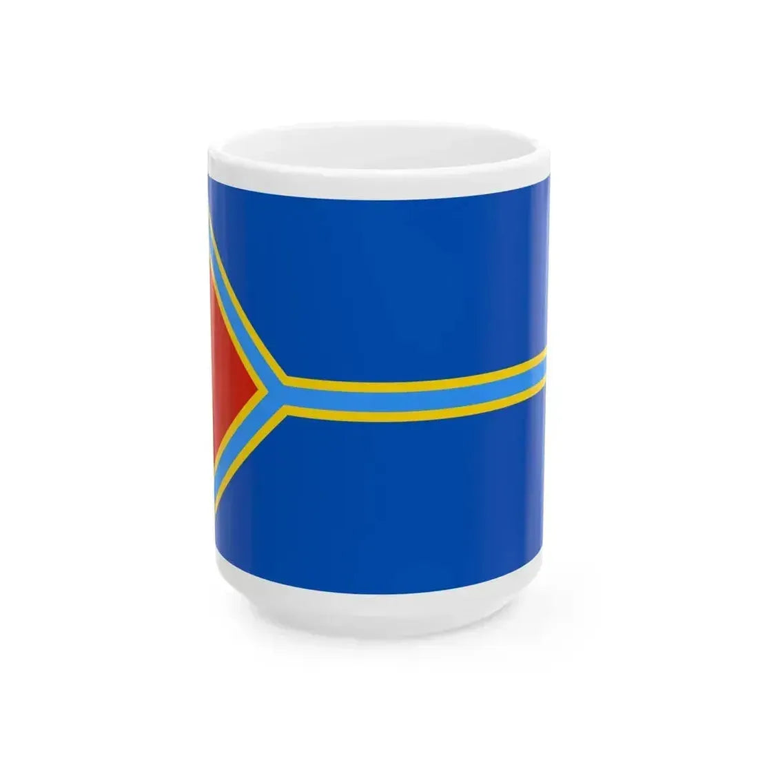 Flag of Alekseevsky rayon Volgograd oblast (Russia) White Coffee Mug 15oz - Go Mug Yourself