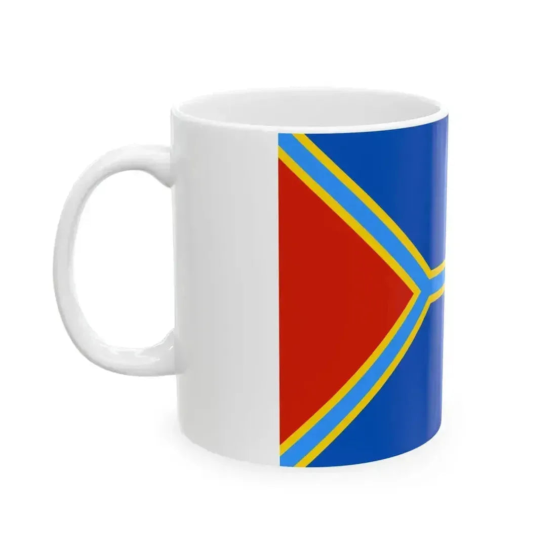Flag of Alekseevsky rayon Volgograd oblast (Russia) White Coffee Mug - Go Mug Yourself