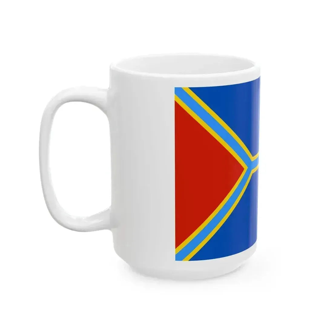 Flag of Alekseevsky rayon Volgograd oblast (Russia) White Coffee Mug - Go Mug Yourself