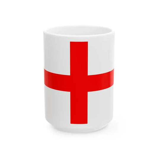 Flag of Alessandria Italy - White Coffee Mug 15oz - Go Mug Yourself